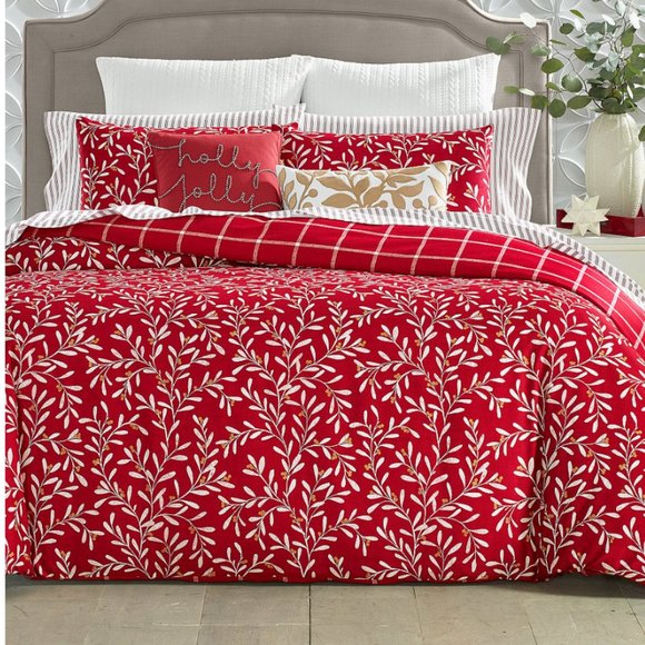 CHARTER CLUB Winterberry 2-Pc. Duvet Cover Set